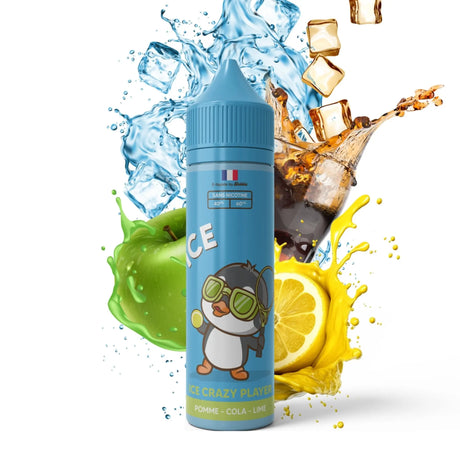 E-liquide - Ice Crazy Player Bobble - Pomme Citron Cola - 50ml - Sans Nicotine - cbdvape-store.com